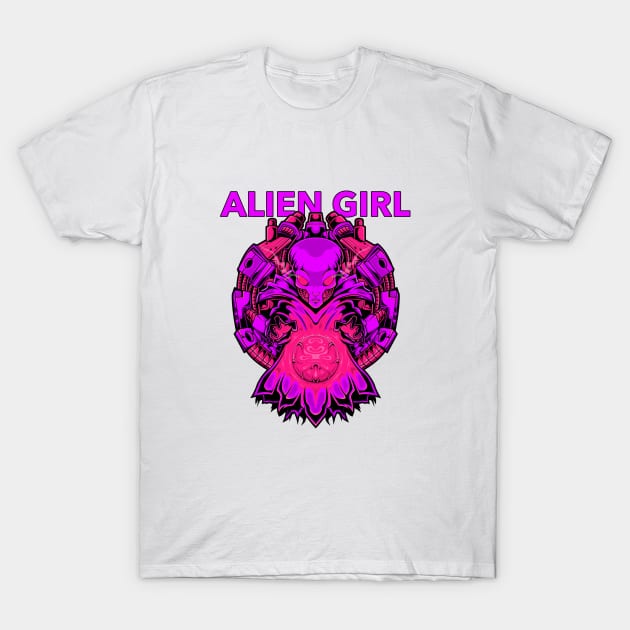 Alien Girl T-Shirt by Wolf Clothing Co